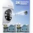 GALAYOU 2K Überwachungskamera Aussen, 360° PTZ WLAN IP Kamera Überwachung Aussen, WiFi Outdoor Camera mit Farbnachtsicht, 2-Wege-Audio, IP65 wetterfest für Garten/Haus/Wohnung, Y4