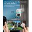 COOAU 2K Überwachungskamera Aussen Akku, 355°/90° Schwenkbar, Kabellose WLAN IP Kamera Outdoor mit Nachtsicht in Farbe, Personen-/Bewegungserkennung, IP66 Wasserdicht, Cloud-Speicher
