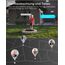 COOAU 2PCS Überwachungskamera Aussen Akku - 2K Kabellose WLAN IP WiFi 6 PTZ Kamera Outdoor mit Bluetooth-Verbindung, 4 Spotlight Farbnachtsicht, Intelligente KI-Erkennung