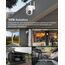 COOAU 2PCS Überwachungskamera Aussen Akku - 2K Kabellose WLAN IP WiFi 6 PTZ Kamera Outdoor mit Bluetooth-Verbindung, 4 Spotlight Farbnachtsicht, Intelligente KI-Erkennung
