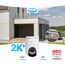 EZVIZ 4MP PTZ Überwachungskamera Aussen Akku, Kabellose WLAN-Außenkamera, 360° Überwachung, Farbnachtsicht, KI Personen- und Fahrzeugerkennung, 2-Wege-Audio, CB8 Lite mit 5W Solarpanel