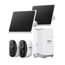 Baseus Security Überwachungskamera Aussen Solar Kabellos 16TB Erweiterbarer Speicher, Ewige Energie, IP67, Nachtsicht, 2K Kamera Überwachung WLAN mit Solarpanel, 16GB Lokal Speicher - N1 2-Cam Kit