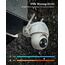 COOAU 2PCS Überwachungskamera Aussen Akku - 2K Kabellose WLAN IP WiFi 6 PTZ Kamera Outdoor mit Bluetooth-Verbindung, 4 Spotlight Farbnachtsicht, Intelligente KI-Erkennung