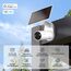 Tapo C460 KIT 4K 8MP Solar Überwachungskamera Aussen Akku, Starlight-Farb-Nachtsicht, Dual-Band WLAN, Magnetfuß, Verschlüsselte microSD-Aufzeichnung, KI-Erkennung, 10000-mAh-Akku