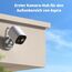 Aqara 4MP Kamera-Hub G5 Pro PoE, Echtfarbe Nachtsicht Überwachungskamera Aussen, HomeKit Secure Video, Thread-Grenzrouter, Lokale Erkennung, Thread/Zigbee, Unterstützt Alexa Google SmartThings (Grau)