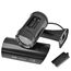 TIMESETL 2 Stück Kamera Atrappe Außen, Kamera Dummy Fake CCTV Kameraatrappe Aussenbereich, überwachungskamera Aussen Attrappe, Camera Dummy Outdoor Kameraattrappen Außen Mit Led Blinkend, Schwarz