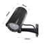 TIMESETL 2 Stück Kamera Atrappe Außen, Kamera Dummy Fake CCTV Kameraatrappe Aussenbereich, überwachungskamera Aussen Attrappe, Camera Dummy Outdoor Kameraattrappen Außen Mit Led Blinkend, Schwarz
