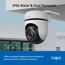 TP-Link Tapo C510W Kameraüberwachung aussen, WLAN IP Kamera, 360° Schwenk-/Neige, 2K Auflösung, Vollfarbige Nachtsicht, IP65 wasserdicht, Intelligente Bewegungsverfolgung, Zwei-Wege-Audio