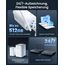 Reolink 4K 8MP Wi-Fi 6 Überwachungskamera Aussen mit 5X Optischem Zoom, Reibungsloser Fernzugriff mit H.265-Aufzeichnung, Farbnachtsicht, Intelligente Erkennung, 2-Wege-Audio, IP67, RLC-811WA
