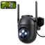 Überwachungskamera Aussen: 2K Kamera Überwachung Aussen Wlan IP Kamera Outdoor Kabel Außenkamera 2,4G/5G WiFi PTZ Homekit Videoüberwachung Outdoor Camera Schwarz mit Automatische Nachverfolgung