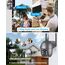 ANRAN 2K Solar Überwachungskamera Aussen Wi-Fi,360°PTZ Schwenkbar Aussenkamera Akku,Farbnachtsicht, 2-Wege-Audio,PIR Bewegungserkennung mit Sirenenalarm,IP66 Wasserdicht, Alexa Kompatibel 2pcs
