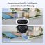 EZVIZ 4MP+4MP WLAN Überwachungskamera Aussen Akku Solar, Pan&Tilt Dual-Objektiv, 10400mAh Batterie, Auto-Tracking, Farbnachtsicht, Personen-/Fahrzeugerkennung, 2-Wege-Audio, CB90 Dual + 8W Solarpanel