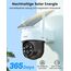 aosu 2K Überwachungskamera Aussen Solar Akku 3MP [360° PTZ Panorama, Integrierter Solarpanel] Kabellos PIR-Bewegungserkennung Automatische Verfolgung Farb-Nachtsicht Ton- & Lichtalarm 2-Wege-Audio