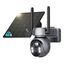 SEHMUA 4G LTE Überwachungskamera Aussen Solar mit SIM Karte - 2K HD PTZ Kabellos Kamera Ohne WLAN Outdoor Akku, 355°/105° Schwenkbar, Farb Nachtsicht, 2-Wege-Audio, PIR Erkennung, IP66