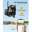 NUASI 4G LTE Überwachungskamera Aussen Akku mit SIM Karte, 2K Kabellos Solar PTZ IP Kamera Outdoor Ohne WLAN, Farb-Nachtsicht, 355°/100° Schwenkbar, PIR Erkennung, 2-Wege-Audio, IP66 Wasserdicht