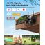 NUASI 4G LTE Überwachungskamera Aussen Akku mit SIM Karte, 2K Kabellos Solar PTZ IP Kamera Outdoor Ohne WLAN, Farb-Nachtsicht, 355°/100° Schwenkbar, PIR Erkennung, 2-Wege-Audio, IP66 Wasserdicht
