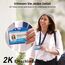 aosu 2K HD Türklingel mit Kamera Kabellos, Smarte Video Türklingel mit Gong, 170° Weitwinkel, PIR-Bewegungserkennung und Paketdetektion, Nachtsicht, 2-Wege-Audio, 2,4GHz WLAN, Kompatibel mit Alexa