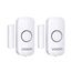 VOXON Türalarm Fensteralarm, Einbruchschutz Türalarmsensor, 2-in-1-Alarm und Türklingel, Drahtlose Home Security Alarmanlage für Haus, Hotel, Schwimmbad, Garage（2er-Pack）
