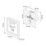 SEBSON Bewegungsmelder Innen Unterputz, LED geeignet, Wand Montage, IR Sensor programmierbar - passend für Hohlraumdose 68mm - Reichweite 9m/160°