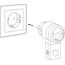 SEBSON Zwischenstecker PIR Bewegungsmelder Steckdose Innen, drehbarer Sensor, Schuko Stecker 230V, programmierbar, max. 1000W LED geeignet