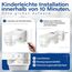 HUBER Motion 100 Infrarot Bewegungsmelder 360° mit 4 Sensoren und Fresnel-Linse - IP65 Bewegungsmelder LED geeignet I inkl. Unterkriechschutz & Bereichsbegrenzung, Wand-/Deckenmontage, weiß