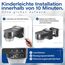 HUBER Motion 100 Infrarot Bewegungsmelder 360° mit 4 Sensoren und Fresnel-Linse - IP65 Bewegungsmelder LED geeignet I inkl. Unterkriechschutz & Bereichsbegrenzung, Wand-/Deckenmontage, anthrazit