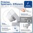 HUBER Motion 100 Infrarot Bewegungsmelder 360° mit 4 Sensoren und Fresnel-Linse - IP65 Bewegungsmelder LED geeignet I inkl. Unterkriechschutz & Bereichsbegrenzung, Wand-/Deckenmontage, grau