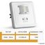 SEBSON Bewegungsmelder Innen Unterputz Wand, LED geeignet, IR Sensor programmierbar - passend für Hohlraumdose 68mm - Reichweite 9m/160° - 2er Set