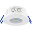 ChiliTec Bewegungsmelder IP65 Decke Einbau Unterputz 360° Deckenbewegungsmelder Innen Aussen Feuchtraum Led Geeignet Weiß