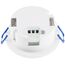 ChiliTec Bewegungsmelder IP65 Decke Einbau Unterputz 360° Deckenbewegungsmelder Innen Aussen Feuchtraum Led Geeignet Weiß