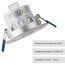 SEBSON Bewegungsmelder Innen, Unterputz Decken Montage, programmierbar, Infrarot Sensor, Reichweite 3-8m / 360°, LED geeignet, schwenkbar, 3-Draht