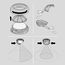 Steinel Bewegungsmelder IS 360-3 weiß, 2000 W Schaltlast, 360° PIR Sensor, 12 m Reichweite, LED geeignet, Deckenmontage
