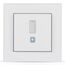 Homematic IP Smart Home Bewegungsmelder im 55er-Rahmen – innen, Zubehör für Smart Home mit App-Funktion, für Alarmlösung, schaltet Leuchten, Wandschalter, Energie sparen, 156242A0