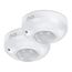 conecto Infrarot Bewegungsmelder Decke innen Aufputz Deckenmontage LED 360° Lichtsteuerung IP20 Dämmerungssensor (2er Set), weiß