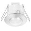conecto Infrarot Bewegungsmelder Decke innen Unterputz Deckenmontage LED 360° Lichtsteuerung IP20 Dämmerungssensor (1 Stück), Chrom