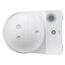 conecto Infrarot Bewegungsmelder innen+außen Aufputz Wand LED 180° schwenkbar neigbar IP44 Dämmerungssensor (4er Set), weiß