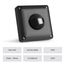 SEBSON Bewegungsmelder Außen IP65 - Unterputz, LED geeignet, Wand Montage, IR Bewegungssensor programmierbar - Einbau 53x53x23mm - Sensor 10m/ 190°, 3-Draht - Anthrazit