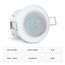 SEBSON Bewegungsmelder Unterputz Außen 20m / 360° - Decken Montage, programmierbar, LED geeignet, Einbauloch Ø63-66mm, PIR Infrarot Sensor, 3-Draht