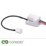 conecto Infrarot Bewegungsmelder Einbau innen Unterputz Mini klein Fast unsichtbar LED 360° Lichtsteuerung IP20 Dämmerungssensor (2er Set), weiß