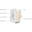 smrter LED-Nachtlicht mit Bewegungsmelder und Steckdose, 2x USB (1x USB C + 1x USB A) 2.4A, weiß, Ein/Aus/Auto Modus-Schalter, automatischer Lichtsensor, GS (geprüfte Sicherheit) (3 Stück [mit USB-C])