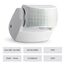 SEBSON Bewegungsmelder Aussen IP65, Aufputz, Wand Montage, programmierbar, Infrarot Sensor, Reichweite 12m / 180° - 3m / 360° (2 Sensoren), LED geeignet, schwenkbar, 3-Draht