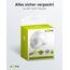 Goobay 95174 Infrarot Bewegungsmelder für Innen & Aussen 180° PIR Sensor LED Leuchte drehbar & neigbar Wand Aufputz Montage 12m Reichweite Weiß