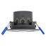 SEBSON Bewegungsmelder Innen Unterputz Decken Montage - programmierbar, Reichweite 8m 360°, LED geeignet, schwenkbar, Einbau PIR Sensor, 3-Draht