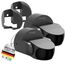 Oktaplex Bea 2er Set Bewegungsmelder Eckmontage Aussen IP65 PIR-Sensor schwenkbar 180° 12m Reichweite 230V anthrazit Aufputz Bewegungssensor