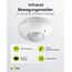 Goobay 95172 Infrarot Bewegungsmelder für Innen IP20 mit 360° Pir Sensor für Led Deckenleuchte Melder Decke Aufputz Montage 6m Reichweite Weiß (Packung mit 2)