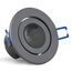 SEBSON Bewegungsmelder Innen Unterputz Decken Montage - programmierbar, Reichweite 8m 360°, LED geeignet, schwenkbar, Einbau PIR Sensor, 3-Draht
