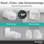 Oktaplex Bea Bewegungsmelder Eckmontage Aussen IP65 PIR-Sensor schwenkbar 180° 12m Reichweite 230V weiß Aufputz Bewegungssensor