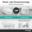 Oktaplex Bea 2er Set Bewegungsmelder Aussen 230V IP65 schwenkbar 180° & 360° Bewegungssensor 12m Reichweite 230V Weiss Aufputz Infrarot-Sensor