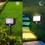 Northpoint LED Batterie Strahler Fluter Sicherheitsleuchte 3er Set mit Funk-Aktivierung Bewegungsmelder Dämmerungssensor (Outdoor)