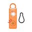 TECKNET Persönlicher Alarm, Taschenalarm mit 130 dB Sirene und LED Signalleuchte, USB Type-C wiederaufladbar Schlüsselanhänger für Frauen, Sicherheitsalarm für Kinder/Frauen/Ältere/Studenten (Orange)